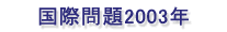 国際問題2003年
