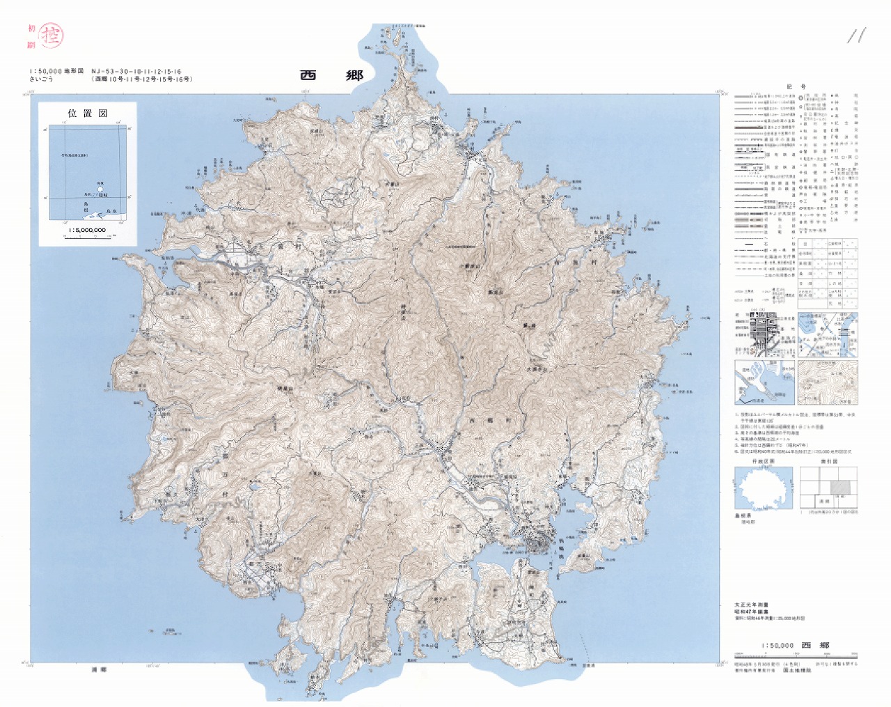 西郷地図