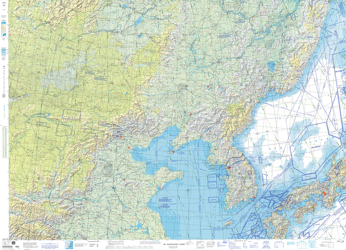 JET NAVIGATION CHART, JNC 25, EDITION 5